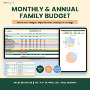 Monthly and Annual Family Budget